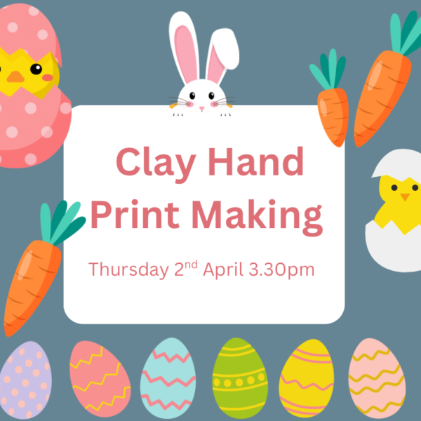 Easter Clay Hand Print